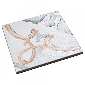 Saint Germain Chaud Deco Jules 5-3/4" x 5-3/4" Porcelain Floor & Wall Tile - 10.46 Sq. Ft - 44 Tiles Per Case