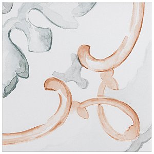 Saint Germain Chaud Deco Jules 5-3/4" x 5-3/4" Porcelain Floor & Wall Tile - 10.46 Sq. Ft - 44 Tiles Per Case