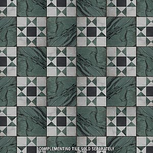 Renaissance Emerald 8" x 8" Porcelain Floor & Wall Tile - 14 Tiles Per Case - 6.3 Sq. Ft.