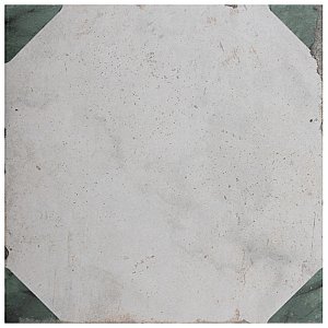 Renaissance Emerald Deco Corner 8" x 8" Porcelain Floor & Wall Tile - 17 Tiles Per Case - 7.65 Sq. Ft.