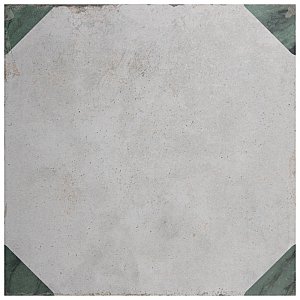 Renaissance Emerald Deco Corner 8" x 8" Porcelain Floor & Wall Tile - 17 Tiles Per Case - 7.65 Sq. Ft.