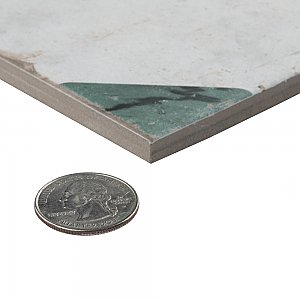 Renaissance Emerald Deco Frame 8" x 8" Porcelain Floor & Wall Tile - 14 Tiles Per Case - 6.3 Sq. Ft.