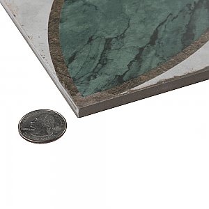 Renaissance Emerald Deco Mandorla 8" x 8" Porcelain Floor & Wall Tile - 14 Tiles Per Case - 6.3 Sq. Ft.