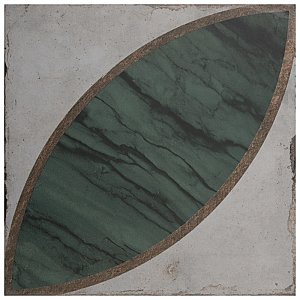 Renaissance Emerald Deco Mandorla 8" x 8" Porcelain Floor & Wall Tile - 14 Tiles Per Case - 6.3 Sq. Ft.