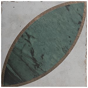 Renaissance Emerald Deco Mandorla 8" x 8" Porcelain Floor & Wall Tile - 14 Tiles Per Case - 6.3 Sq. Ft.