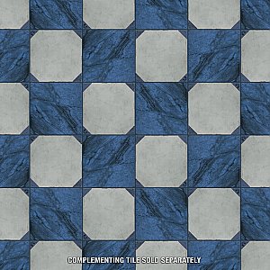 Renaissance Indigo 8" x 8" Porcelain Floor & Wall Tile - 14 Tiles Per Case - 6.3 Sq. Ft.