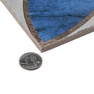 Renaissance Indigo Deco Mandorla 8" x 8" Porcelain Floor & Wall Tile - 14 Tiles Per Case - 6.3 Sq. Ft.