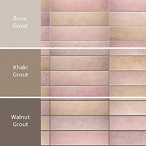Heritage Rose 2-3/8" x 9-5/8" Porcelain Floor and Wall Tile - 34 Tiles Per Case - 5.78 Square Feet