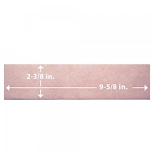 Heritage Rose 2-3/8" x 9-5/8" Porcelain Floor and Wall Tile - 34 Tiles Per Case - 5.78 Square Feet