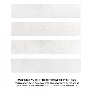 Heritage Snow 2-3/8" x  9-5/8" Porcelain Floor & Wall Tile - 34 Tiles Per Case - 5.78 Sq. Ft.