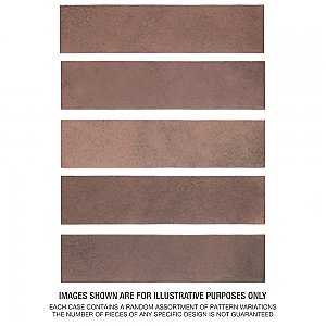 Heritage Wine 2-3/8" x  9-5/8" Porcelain Floor & Wall Tile - 34 Tiles Per Case - 5.78 Sq. Ft.