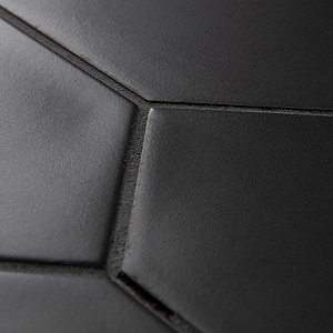 Kite Black 3-7/8" x 11-3/4" Porcelain Floor & Wall Tile - 40 Tiles Per Case - 11.2 Sq. Ft.