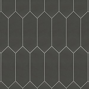 Kite Black 3-7/8" x 11-3/4" Porcelain Floor & Wall Tile - 40 Tiles Per Case - 11.2 Sq. Ft.
