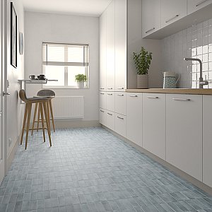 Coco Matte Blue Grass 2" x 5-7/8" Porcelain Floor & Wall Tile - 66 Tiles Per Case - 5.94 Sq. Ft.