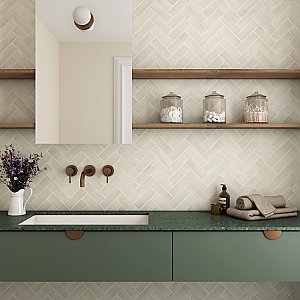 Coco Matte Canvas Beige 2" x 5-7/8" Porcelain Floor & Wall Tile - 66 Tiles Per Case - 5.94 Sq. Ft.