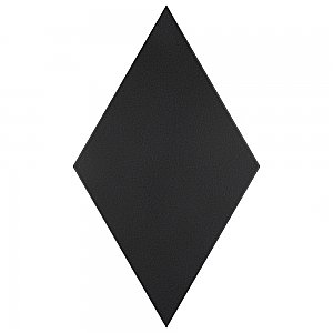 Rhombus Smooth Black 5-1/2" x 9-1/2" Porcelain Floor & Wall Tile - 60 Tiles Per Case - 11.4 Sq. Ft.