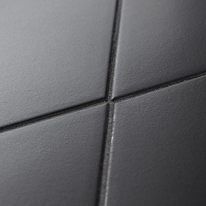 Rhombus Smooth Black 5-1/2" x 9-1/2" Porcelain Floor & Wall Tile - 60 Tiles Per Case - 11.4 Sq. Ft.