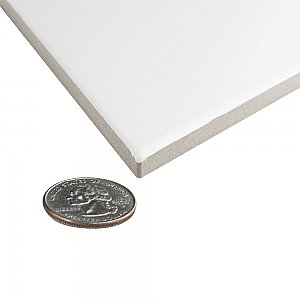 Rhombus Smooth White 5-1/2" x 9-1/2" Porcelain Floor & Wall Tile - 60 Tiles Per Case - 11.4 Sq. Ft.