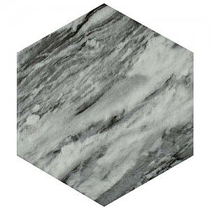 Classico Bardiglio Hexagon Dark 7" x 8" Porcelain Tile - Sold Per Case of 25 Tile - 7.67 Square Feet Per Case