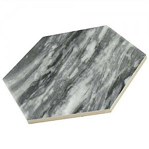Classico Bardiglio Hexagon Dark 7" x 8" Porcelain Tile - Sold Per Case of 25 Tile - 7.67 Square Feet Per Case