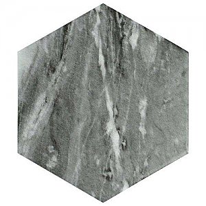 Classico Bardiglio Hexagon Dark 7" x 8" Porcelain Tile - Sold Per Case of 25 Tile - 7.67 Square Feet Per Case