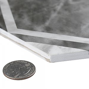 Classico Bardiglio Hex Dimension Dark 7" x 8" Porcelain Floor & Wall Tile - Per Case of 25 - 7.50 Sq. Ft.