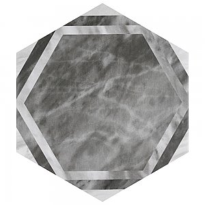 Classico Bardiglio Hex Dimension Dark 7" x 8" Porcelain Floor & Wall Tile - Per Case of 25 - 7.50 Sq. Ft.