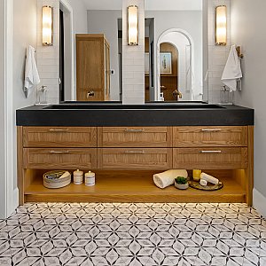Classico Bardiglio Hexagon Flower 7" x 8" Porcelain Tile - Sold Per Case of 25 Tile - 7.67 Square Feet Per Case