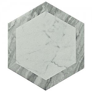Classico Bardiglio Hexagon Geo 7" x 8" Porcelain Tile - Sold Per Case of 25 Tile - 7.67 Square Feet Per Case