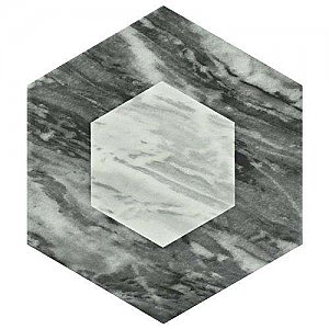 Classico Bardiglio Hexagon Geo 7" x 8" Porcelain Tile - Sold Per Case of 25 Tile - 7.67 Square Feet Per Case