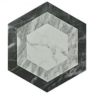 Classico Bardiglio Hexagon Geo 7" x 8" Porcelain Tile - Sold Per Case of 25 Tile - 7.67 Square Feet Per Case
