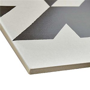 Caprice Tweed Black & White 7-7/8" x 7-7/8" Porcelain Tile - Black/White- Per Case of 25 - 11.46 Square Feet