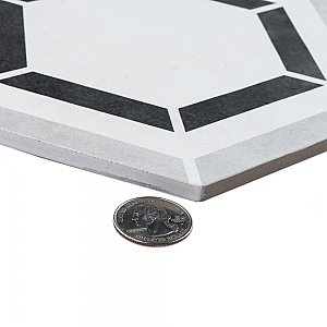 Coco Hex Geo Classic 7Ã¢â‚¬Âx 8Ã¢â‚¬Â Porcelain Floor & Wall Tile - 25 Tiles Per Case - 7.5 Sq. Ft.
