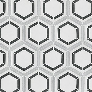 Coco Hex Geo Classic 7Ã¢â‚¬Âx 8Ã¢â‚¬Â Porcelain Floor & Wall Tile - 25 Tiles Per Case - 7.5 Sq. Ft.