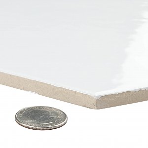 Hexatile Glossy Blanco 7" x 8" Porcelain Wall Tile - Sold Per Case of 25 - 7.67 Square Feet