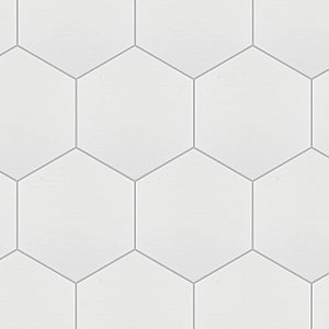 Hexatile Matte Blanco 7" x 8" Porcelain Tile - Sold Per Case of 25 - 7.67 Square Feet