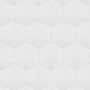 Hexatile Matte Blanco 7" x 8" Porcelain Tile - Sold Per Case of 25 - 7.67 Square Feet