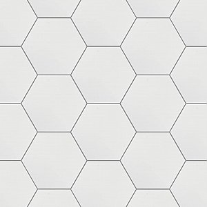Hexatile Matte Blanco 7" x 8" Porcelain Tile - Sold Per Case of 25 - 7.67 Square Feet