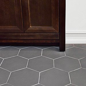 Hexatile Matte Gris 7" x 8" Porcelain Tile - Sold Per Case of 25 - 7.67 Square Feet
