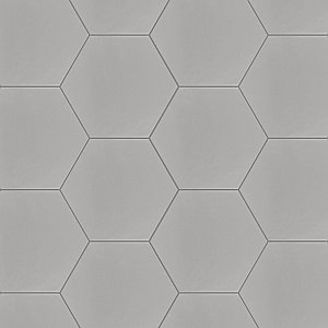 Hexatile Matte Gris 7" x 8" Porcelain Tile - Sold Per Case of 25 - 7.67 Square Feet