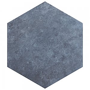 Heritage Hex Indigo 7" x 8" Porcelain Floor & Wall Tile - 25 Tiles Per Case - 7.5 Sq. Ft.