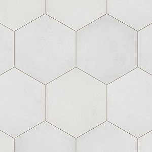 Heritage Hex Snow 7" x 8" Porcelain Floor & Wall Tile - 25 Tiles Per Case - 7.5 Sq. Ft.