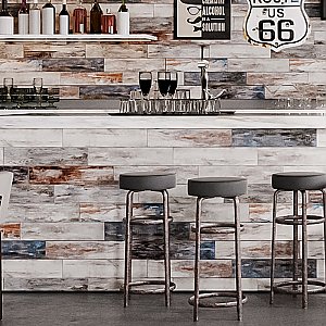 Valor 5-7/8" x 23-5/8" Porcelain Floor and Wall Tile - 15 Tiles Per Case - 15.0 Square Feet