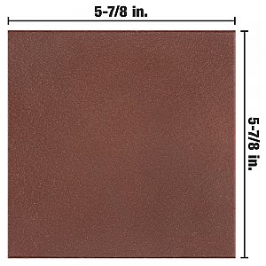 Quarry Flame Red 5-7/8" x 5-7/8" Ceramic Floor & Wall Quarry Tile - 23 Tiles Per Case - 5.98 Sq. Ft.
