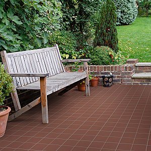 Quarry Flame Red 5-7/8" x 5-7/8" Ceramic Floor & Wall Quarry Tile - 23 Tiles Per Case - 5.98 Sq. Ft.