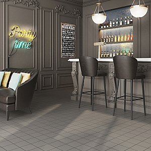 Quarry Grey 5-7/8" x 5-7/8" Ceramic Floor & Wall Quarry Tile - 23 Tiles Per Case - 5.98 Sq. Ft.