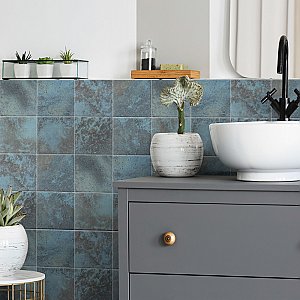 BioTech Ocean Green River Matte 6" x 6" Porcelain Floor & Wall Tile - 32 Tiles Per Case - 8.32 Sq. Ft.