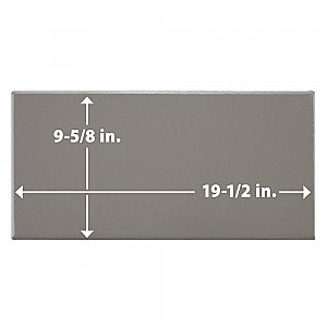 Piscina Brick Matte Dark Grey 9-5/8" x 19-1/2" Porcelain Floor and Wall Tile - 8 Tiles Per Case - 10.64 Square Feet