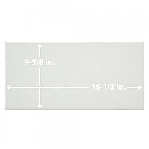Piscina Brick Matte Blanco 9-5/8" x 19-1/2" Porcelain Floor and Wall Tile - 8 Tiles Per Case - 10.64 Square Feet