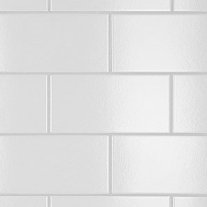 Piscina Brick Blanco Brillo 4-3/4" x 9-5/8" Porcelain Floor & Wall Tile - 34 Tiles Per Case - 11.22 Sq. Ft.